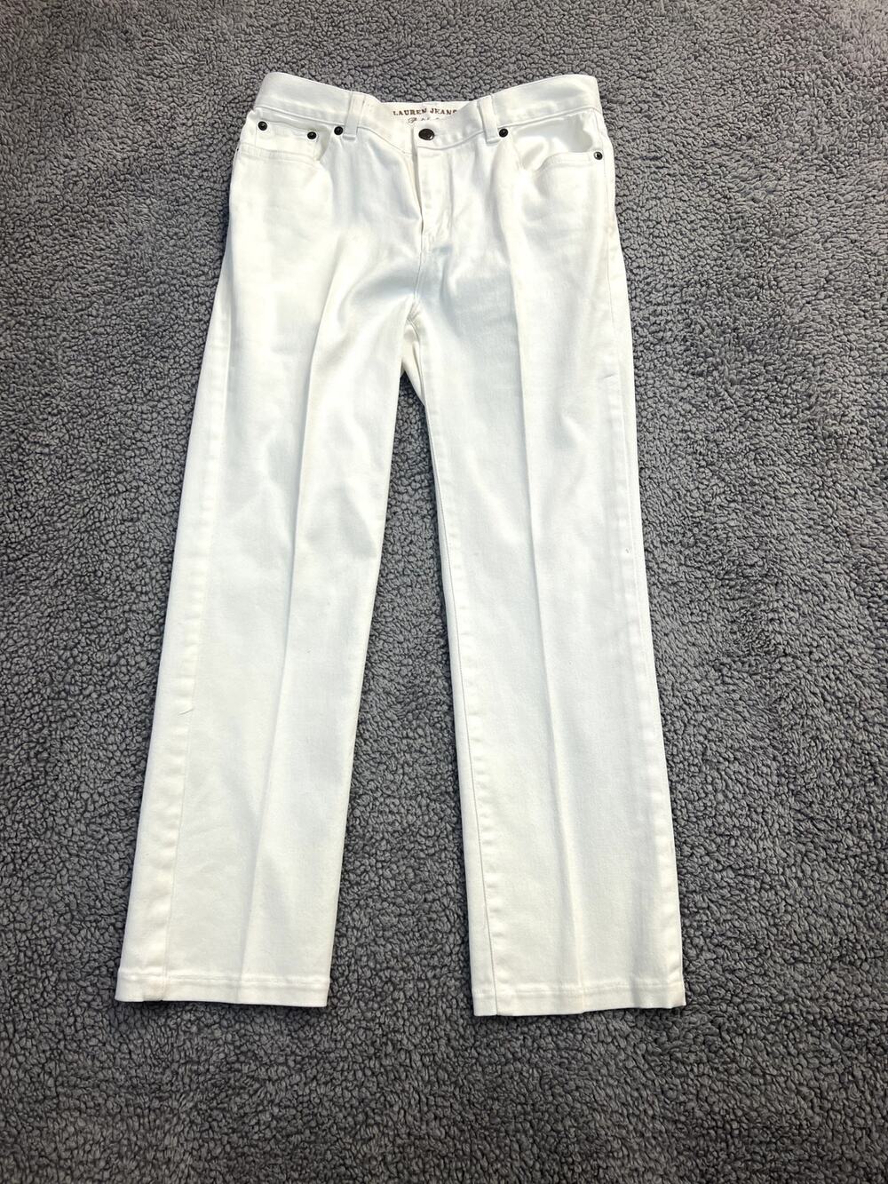 Lauren Jeans Co. Ralph Lauren Women's Size 4P White (0802)